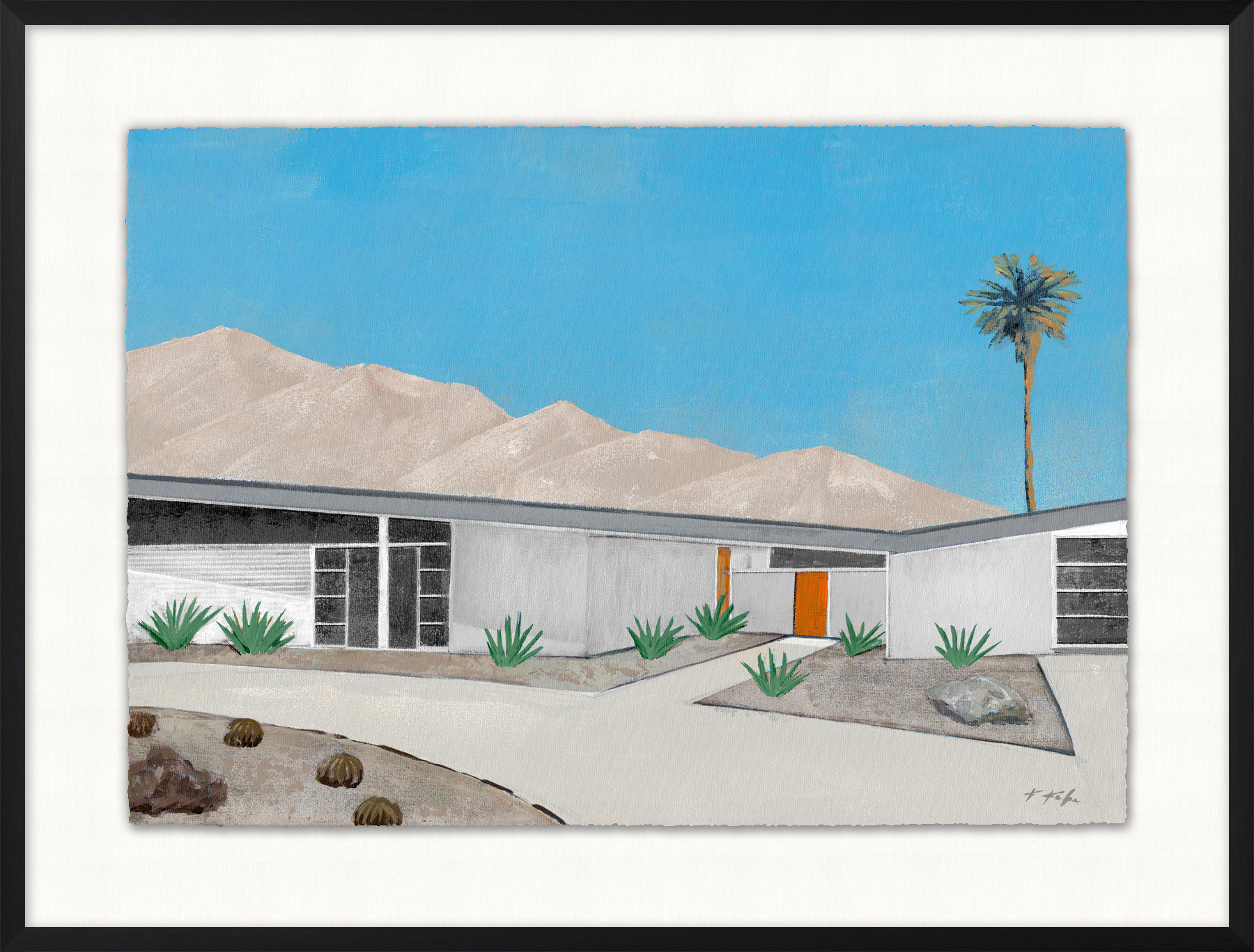 Wendover Art Group Christopher Kennedy " Accent Of Palm Springs 1 " by